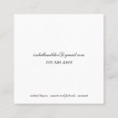 チェリスト スクエア名刺 (裏面)