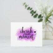 『チェリッシュ·エブリー·モーメント』引用文はがき ポストカード (スタンド正面)