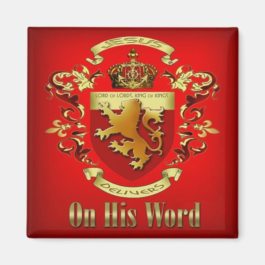 チェリル・ダニエルズの『イエスは彼の言葉を伝える』 マグネット (正面)