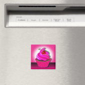 チェリル・ダニエルズの「カップケーキスポットライト」 マグネット (インサイチュ (食洗機))