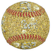 チェリル、フランジパニ・ゾウと金ゴールドの名だ。 ソフトボール (正面)