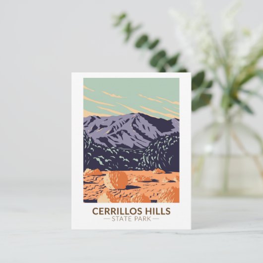 チェリロスヒルズ州パークニューメキシコヴィンテージ ポストカード (スタンド正面)