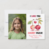 チェリーが好きなバレンタイン教室の写真 ノートカード (正面)