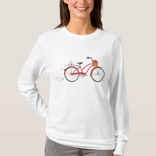 チェリーさくらんぼ自転車 Tシャツ (正面)