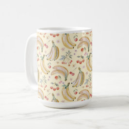 チェリーのためのバナナ コーヒーマグカップ