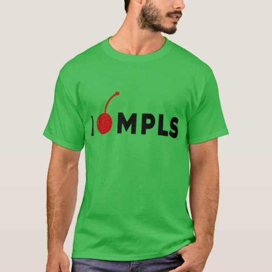 チェリーのハート ミネアポリス オーバーサイズ Tシャツ (正面)