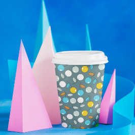 チェリーのフルーツ カートゥーンパターン 紙コップ