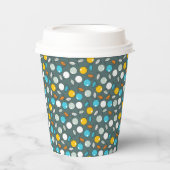 チェリーのフルーツ カートゥーンパターン 紙コップ (正面)