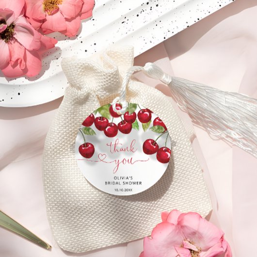 チェリーのブライズシャワーにご参加いただき、ありがとうございました フェイバータグ