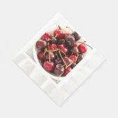 チェリーのボウル 縁ありランチョンナプキン (角)