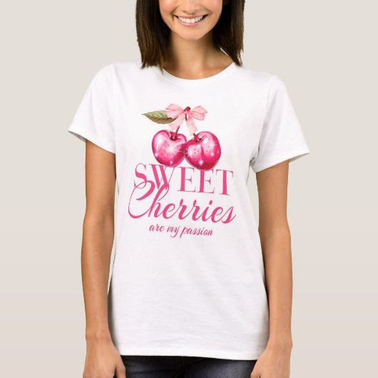 チェリーのレディースTシャツ Tシャツ (正面)