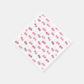 チェリーの水彩パーティー スタンダードカクテルナプキン (角)