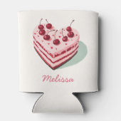 チェリーオントップ ピンクハートケーキ ブライダルシャワー 缶クーラー (裏面)