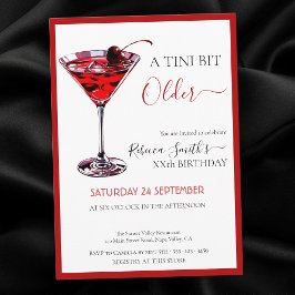 チェリーカクテル A tini bit Older 誕生日おめでとう(年齢不問) 招待状