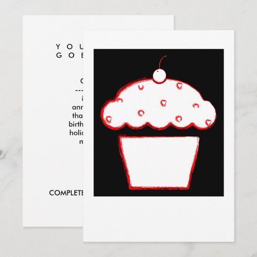 チェリーカップケーキ (正面/裏面)