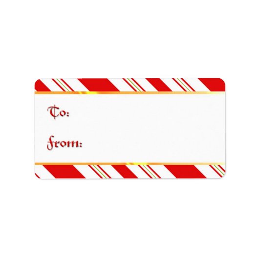 チェリーキャンディストライプーフェスティバル赤と白 ラベル (正面)