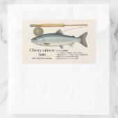 チェリーサーモン (Oncorhynchus maso – 日本 長方形シール (バッグ)