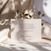 チェリーストライプス ブライズシャワー サンキューカード