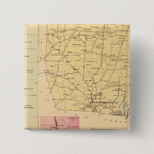 チェリーツリータウンシップ 缶バッジ (正面)