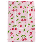 チェリーディスコボールパターン ミディアムペーパーバッグ (裏面)