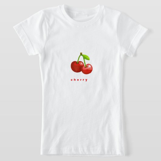 チェリーデザインTシャツ Tシャツ (レイダウン)