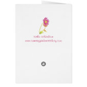 チェリートマトのベズルのハーブの水彩画の庭の芸術 (裏面)