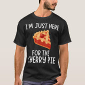 チェリーパイだけが目的 - おもしろチェリーパイ Tシャツ (正面)