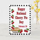 チェリーパイの日(2月20日) カード (黄色い花)