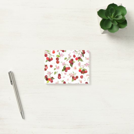 チェリーパターン1 ポストイット (オフィス)