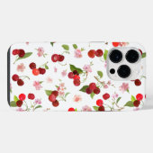 チェリーパターン1 iPhoneケース (裏面横)