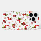 チェリーパターン1 iPhoneケース (裏面横)