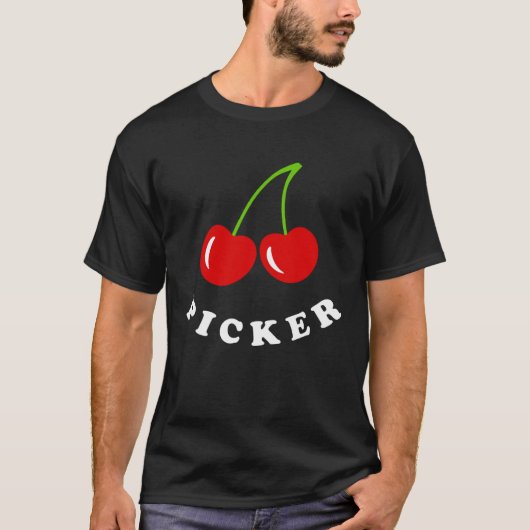 チェリーピッカー かわいいチェリー Tシャツ (正面)
