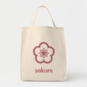 チェリーピンクの桜の花 トートバッグ (正面)