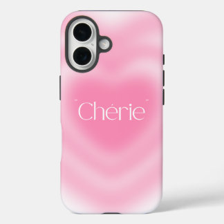 チェリーピンクハートIphoneケース | ピンクの美学 iPhone 16ケース