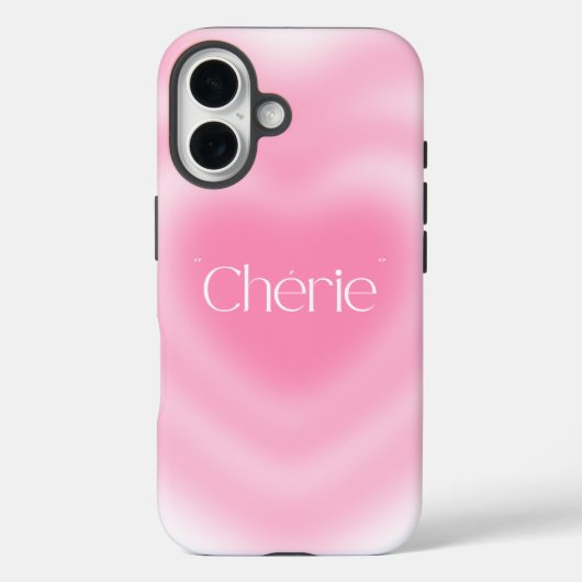 チェリーピンクハートIphoneケース | ピンクの美学 Case-Mate iPhoneケース (裏面)