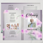 チェリーブロッサム葬儀テンプレート (正面/裏面)