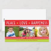 チェリーホリデーシェブロンストライプズ3 Photo Card シーズンカード (正面/裏面)