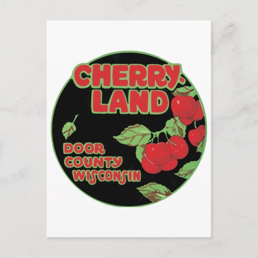 チェリーランドドアカウンティウィスコンシン ポストカード (正面)