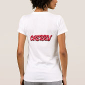 チェリーレターズ テキストアート Tシャツ (裏面)