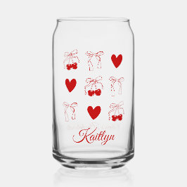 チェリーレッドの蝶リボン コケッタ ブライズゲートパーティー 景品 ガラス缶