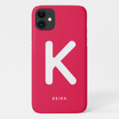 チェリーレッドモノグラムフォンケース Case-Mate iPhoneケース (裏面)