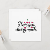チェリー好きだよ　ぷんぷん カード (正面/裏面インサイチュ)