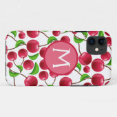 チェリー柄の頑丈なCase-Mate Apple iPhone XRケース Case-Mate iPhoneケース (裏面(横))