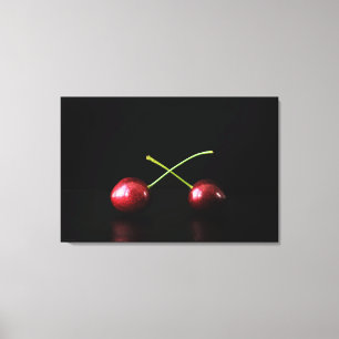 チェリー２個 36x24 (90x60cm) waca キャンバスプリント