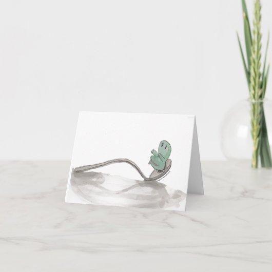 チェリー・アンド・スプーン・ノテ空白のカード ノートカード (正面)