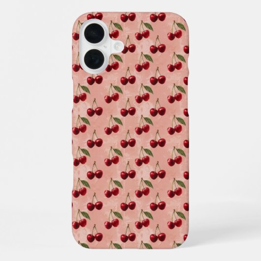 "チェリー・オン・トップの喜び" iPhoneケース (裏面)