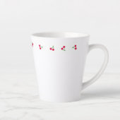 チェリー&ギンガムチェック カフェラテマグ (右)