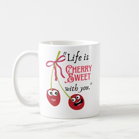 チェリー コーヒーマグカップ (左)
