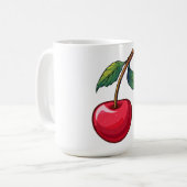 チェリー コーヒーマグカップ (正面左)
