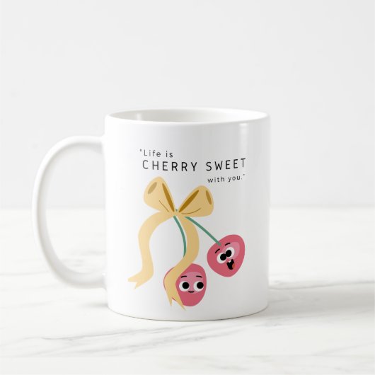 チェリー スイート コーヒーマグカップ (左)